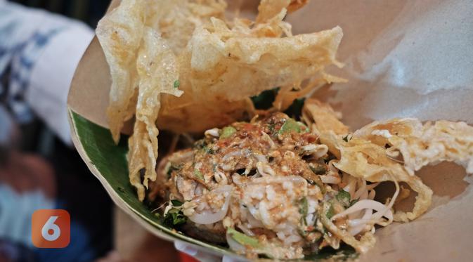 Nasi Tumpang Pecel Argapud di kawasan Ragunan, Jakarta Selatan. (Liputan6.com/Asnida Riani)