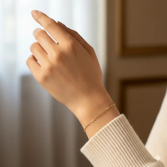 Model Gelang Rantai 3 Gram Polos (Foto: Gemini AI)