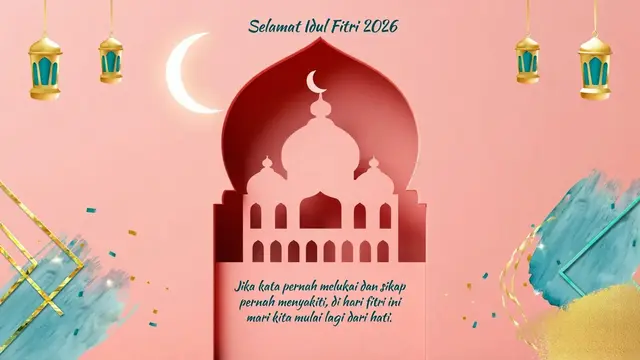 Ucapan Idulfitri (Foto: Reve Art AI)