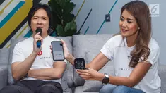 Direktur PT. Astro International Jones Prabowo, memberi keterangan pers pada peluncuran Run to Beats, Unveils Powerbeats Pro di Jakarta, Jumat (13/9/2019). Powerbeats Pro menjawab kebutuhan pelaku gaya hidup aktif yang gemar berolahraga dengan baterai tahan lama. (Liputan6.com/HO/Agus)