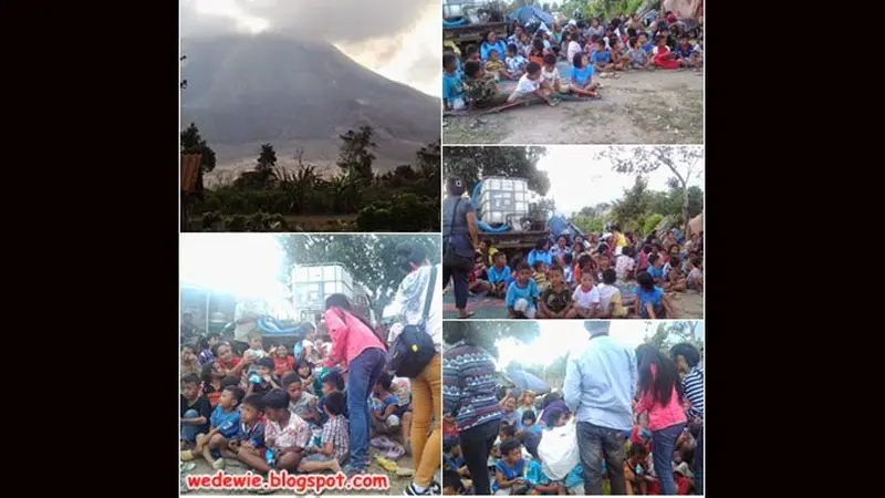 Gerakan Berbagi Baju Untuk Korban Sinabung