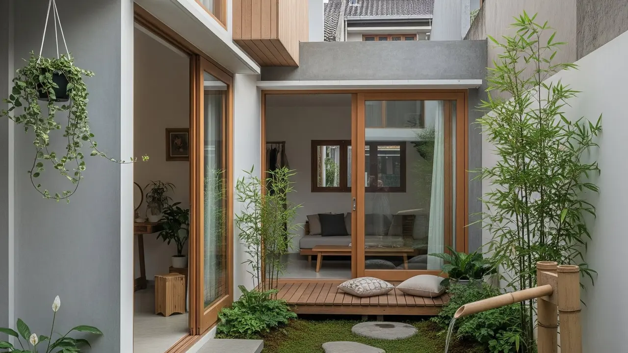 Inspirasi Rumah Gaya Jepang Japandi dengan Taman Belakang untuk Lahan Terbatas