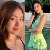 Lihat di sini beberapa potret penuh pesona cantik naturalnya Natasha Wilona saat liburan ke Raja Ampat.
