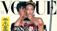 Penampilan Gigi Hadid yang berbeda di Vogue Italia. (Vogue Italia)