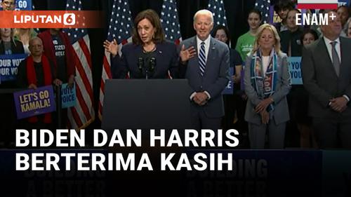 VIDEO: Joe Biden dan Kamala Harris Berterima Kasih Pada Para Pendukung untuk Hasil Pemilu