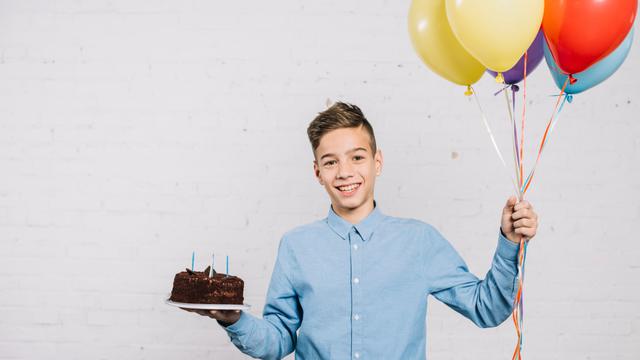 Ilustrasi ulang tahun, anak laki-laki