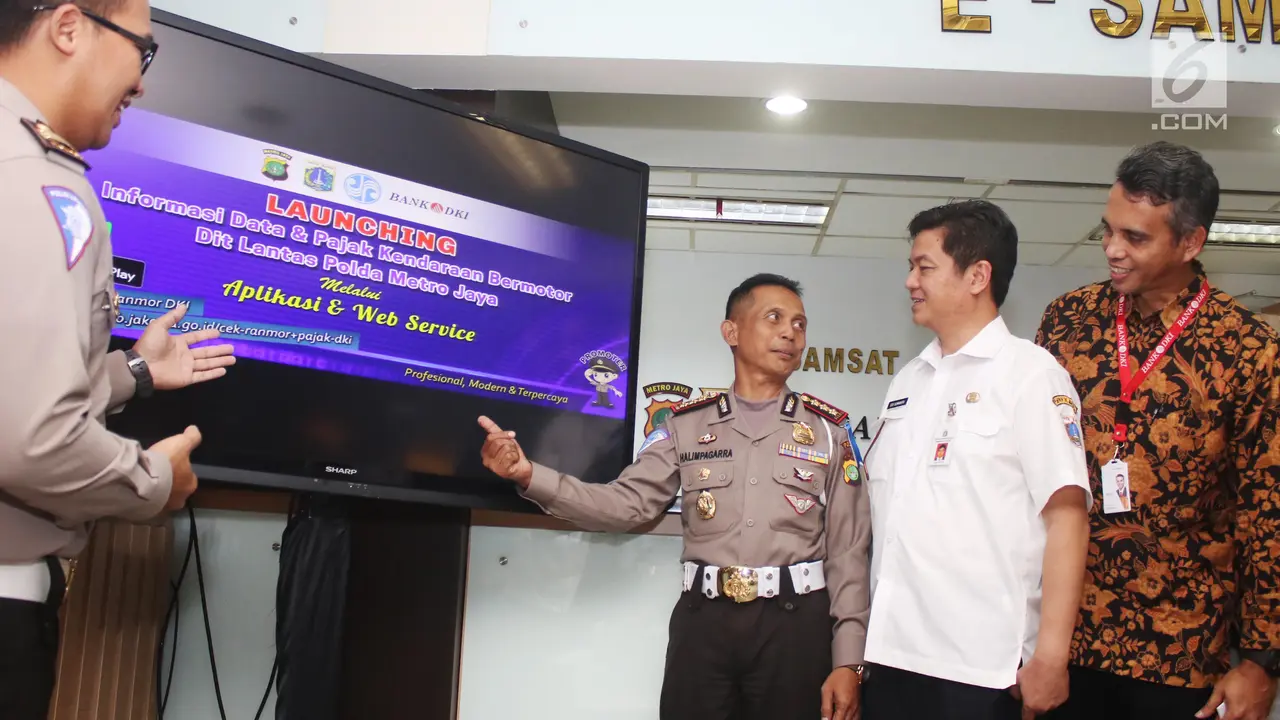 Peluncuran Aplikasi Data dan Informasi Pajak Kendaran Bermotor