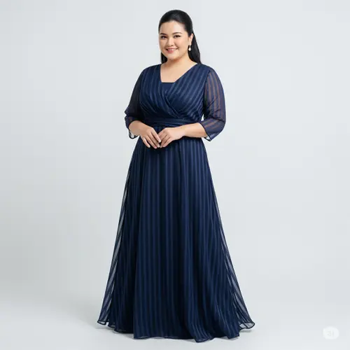 dress untuk orang gemuk Rekomendasi Model Long Dress untuk Orang Gemuk