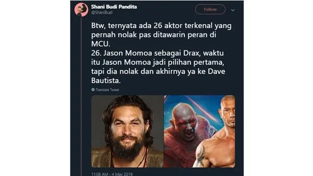 10 Selebriti Ini Pernah Tolak Tawaran Peran di Avengers, Ada Jason Momoa Hingga Tom Cruise