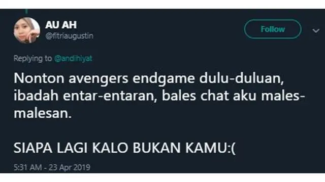 6 Cuitan Netizen Tentang Rebutan Nonton Avengers Ini Kocak Banget