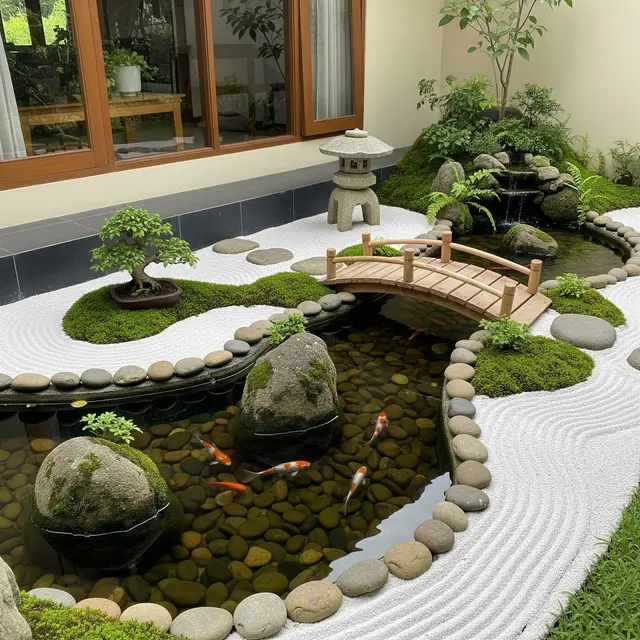 Kolam Ikan Gaya Jepang (Zen Garden) untuk Rumah Kecil