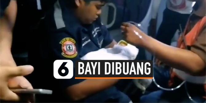 VIDEO: Warga Temukan Bayi Baru Lahir Dibuang ke Tempat Sampah