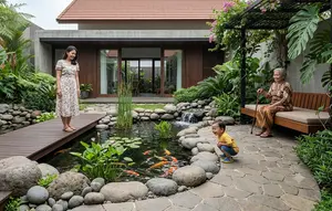 8 Desain Kolam Ikan Minimalis Tanpa Tepi Tajam, Estetik dan Aman