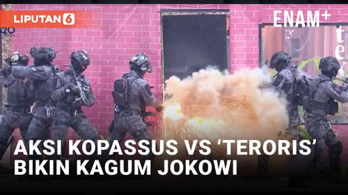 VIDEO: Simulasi Penanganan Serangan Teroris oleh Kopassus Sukses Sihir Jokowi