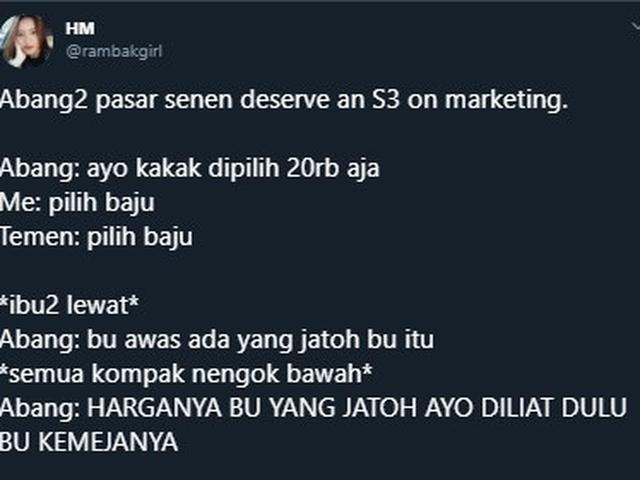 6 Cuitan Percakapan Imajinasi Penjual Dan Pembeli Di Pasar Ini Bikin Ngakak Hot Liputan6 Com