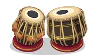Ilustrasi gendang, musik, lagu, dangdut, alat musik (Photo created by user2104819 on www.freepik.com)
