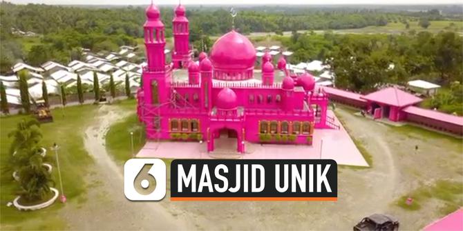 VIDEO: Intip Masjid Unik Berwarna Pink di Filipina