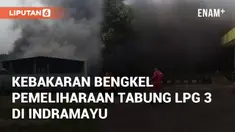 Kebakaran terjadi di Desa Legok, Kecamatan Lohbener, Indramayu. Awalnya, warga mengira kebakaran terjadi di Stasiun Pengisian Bulk Elpiji