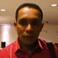 Rocky Bebena, Sekretaris tim Persipura saat hadir dalam Manager Meeting Piala Jenderal Sudirman 2015 di Hotel Atlet Century Park, Jakarta, Jumat (6/11/2015). (Bola.com/Arief Bagus)