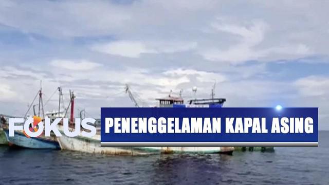 Penenggelaman kapal asing yang didominasi kapal ikan asal Vietnam ini dilakukan dengan cara mengisi kapal dengan air laut dan melubangi lambungnya.