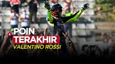 Thumbnail cover untuk video motion grafis poin terakhir Valentino Rossi (Foto: AP Photo/Alberto Saiz)