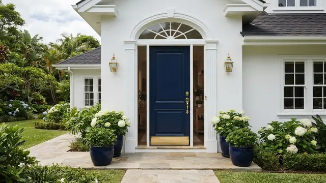 Warna Pintu untuk Rumah dengan Dinding Putih