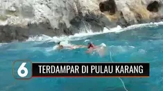 Sempat dinyatakan hilang selama 2 hari karena terjatuh saat berlayar. Seorang ABK KM Star 86 ditemukan terdampar di pulau tak berpenghuni dalam kondisi selamat.
