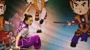 Atlet Wushu asal Filipina, Kariza Kris Chan saat beraksi, pada Kejuaraan Dunia Wushu 2015 di Istora Senayan, Jakarta, Minggu(15/11/2015). (Bola.com/Nicklas Hanoatubun)