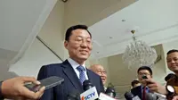 Dubes China untuk Indonesia Xie Feng usai menemui Wakil Presiden Jusuf Kalla, Jakarta, Kamis (8/6/2017). (Liputan6.com/Putu Merta Surya Putra)