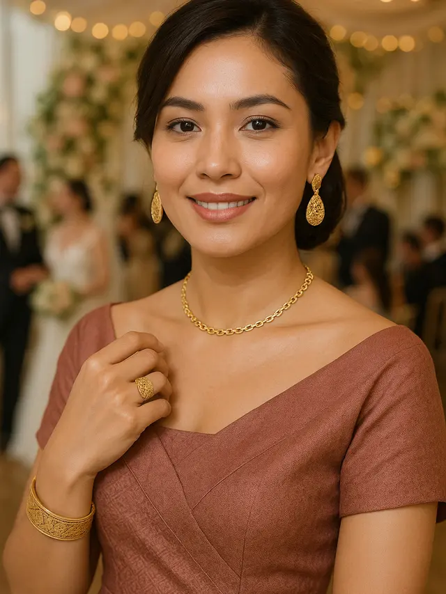 Model Perhiasan Satu Set Untuk Acara Nikahan