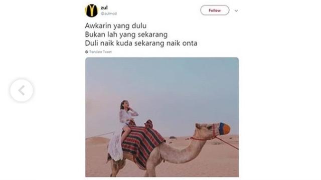 Cuitan kocak Awkarin (foto: @zulmcd)