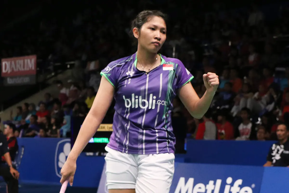 Tunggal putri Indonesia Linda Wenifanetri