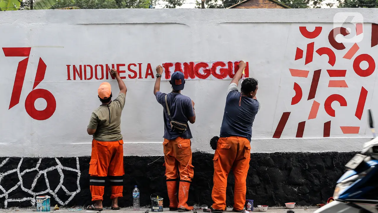 Mural Kemerdekaan Sambut HUT RI ke-76