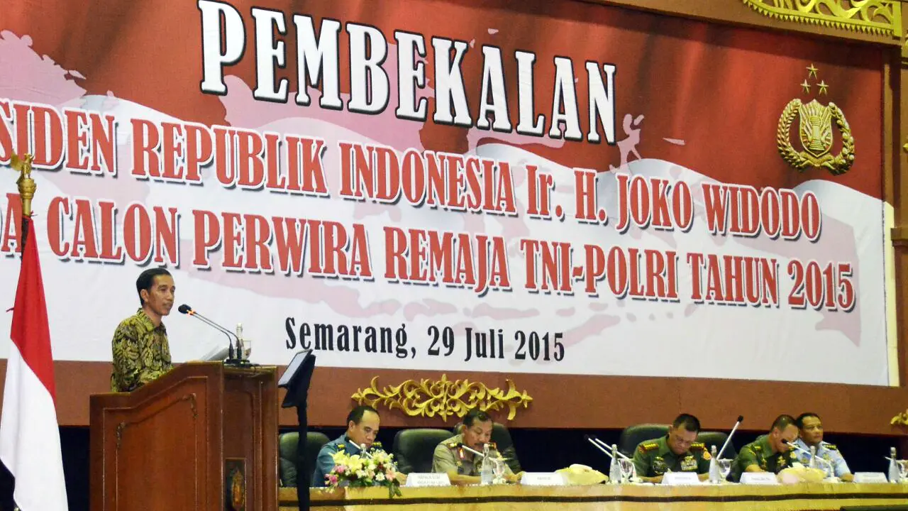 Presiden Jokowi Lantik 793 Perwira Remaja TNI-Polri
