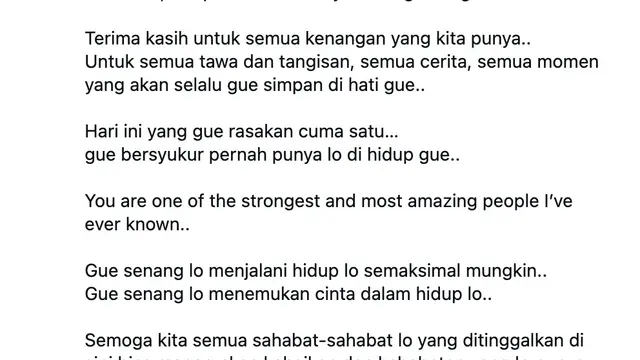 Unggahan BCL. (Foto: Dok. Instagram @itsmebcl)