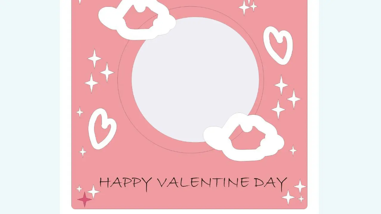 Twibbon Valentine Day atau Hari Valentine yang bisa kamu buat jelang 14 Februari.