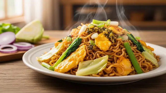 Mi Tumis Sayur Telur Bergizi