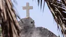Patriarkat Latin Yerusalem, yang memiliki yurisdiksi atas umat Katolik ritus Latin di Gaza, mengatakan bahwa Gereja Keluarga Kudus diserang oleh Israel pada Kamis 17 Juli 2025 pagi waktu setempat. (Omar AL-QATTAA/AFP)