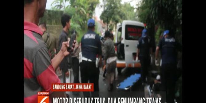 2 Pengendara Motor Tewas Ditabrak Truk Boks di Bandung