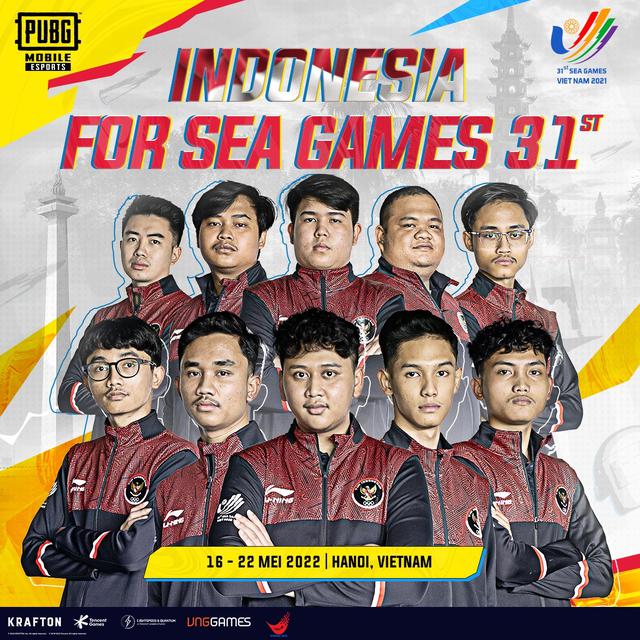 Anggota tim PUBG Mobile Indonesia di SEA Games 2021