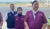 Direktur Keuangan dan Manajemen Risiko Garuda Indonesia, Prasetio di Aceh. (Foto: Liputan6.com/Radityo Priyasmoro).