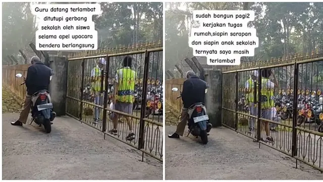 Viral Guru dan Staf Sekolah Dikunci di Luar Gerbang Akibat Terlambat, Tak Beda dengan Murid