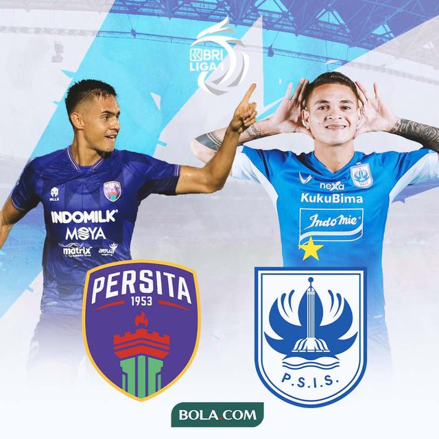 Ilustrasi - Christian Rontini (Persita Tangerang) dan Paulo Gali Freitas (PSIS Semarang)