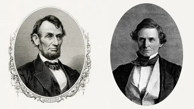 abraham lincoln vs jefferson davis 1860