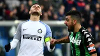 Ekspresi kekecewaan Mauro Icardi (AFP)