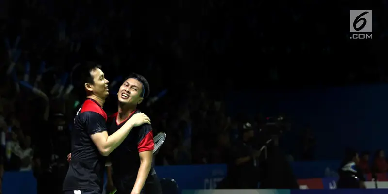 Kalahkan Pasangan Jepang, Hendra/Ahsan Melaju ke Semifinal Indonesia Open 2019