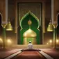 Isra Miraj merupakan salah satu peristiwa bersejarah yang sangat agung dan penting bagi umat Islam, saat Nabi Muhammad SAW menerima perintah langsung dari Allah SWT untuk melaksanakan salat wajib 5 kali dalam sehari semalam. (Ilustrasi: AI)