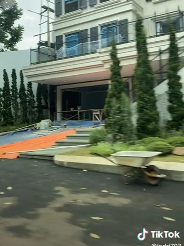 Kediaman Raffi Ahmad tampak dari dekat (Tiktok @indri707)