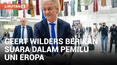 Tokoh Anti-Islam Geert Wilders Berikan Suara dalam Pemilu Uni Eropa di Belanda