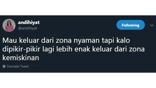 6 Curhatan Netizen Ingin Keluar dari Zona Nyaman Ini Ujungnya Bikin Ngakak